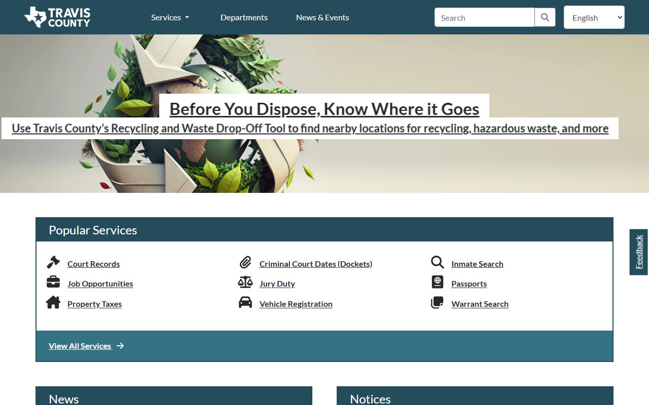 Travis County government Austin dissolution of marriage records