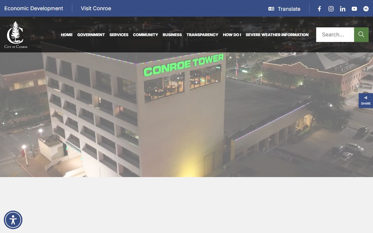 Conroe dissolution of marriage city services