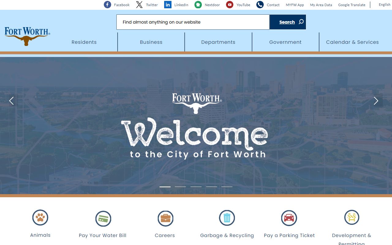 City of Fort Worth dissolution of marriage court information