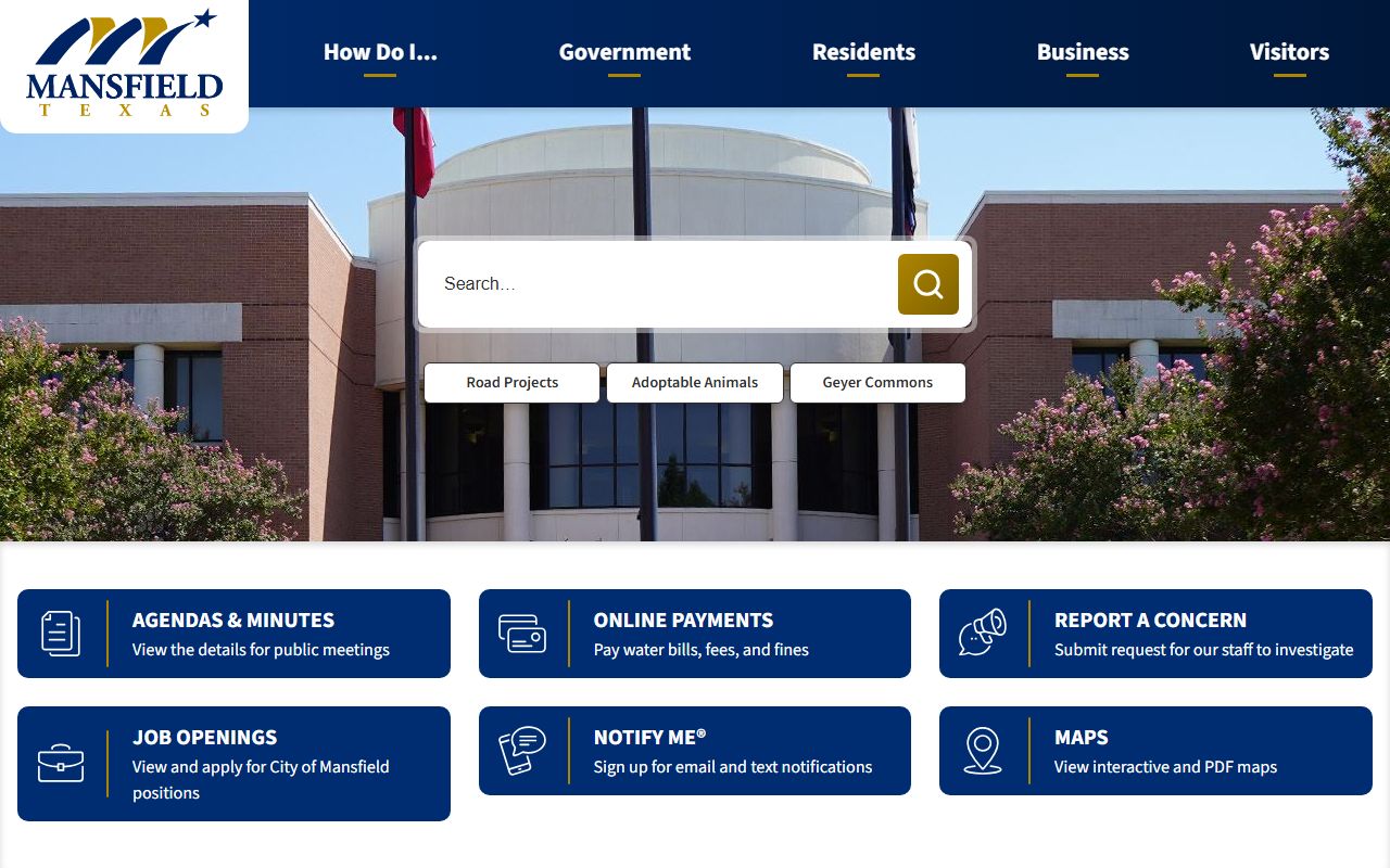 City of Mansfield official website - Mansfield dissolution of marriage
