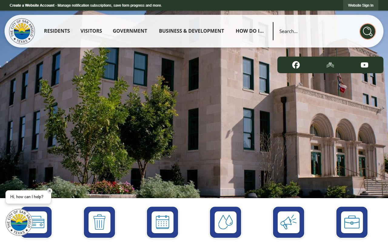 San Angelo dissolution of marriage city services