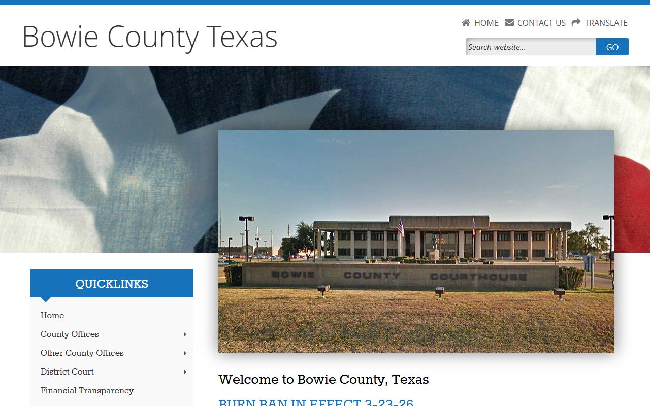 bowie county official website dissolution of marriage records