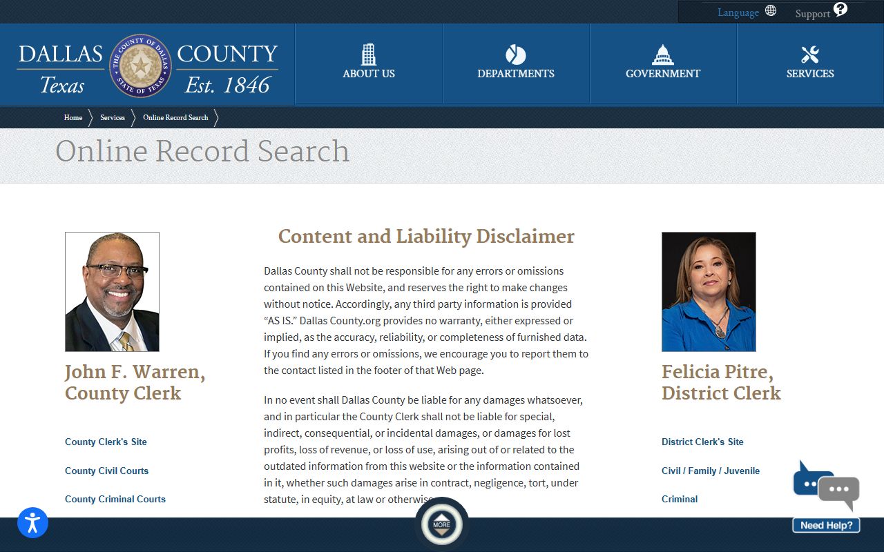 Mesquite dissolution of marriage Dallas County records search portal