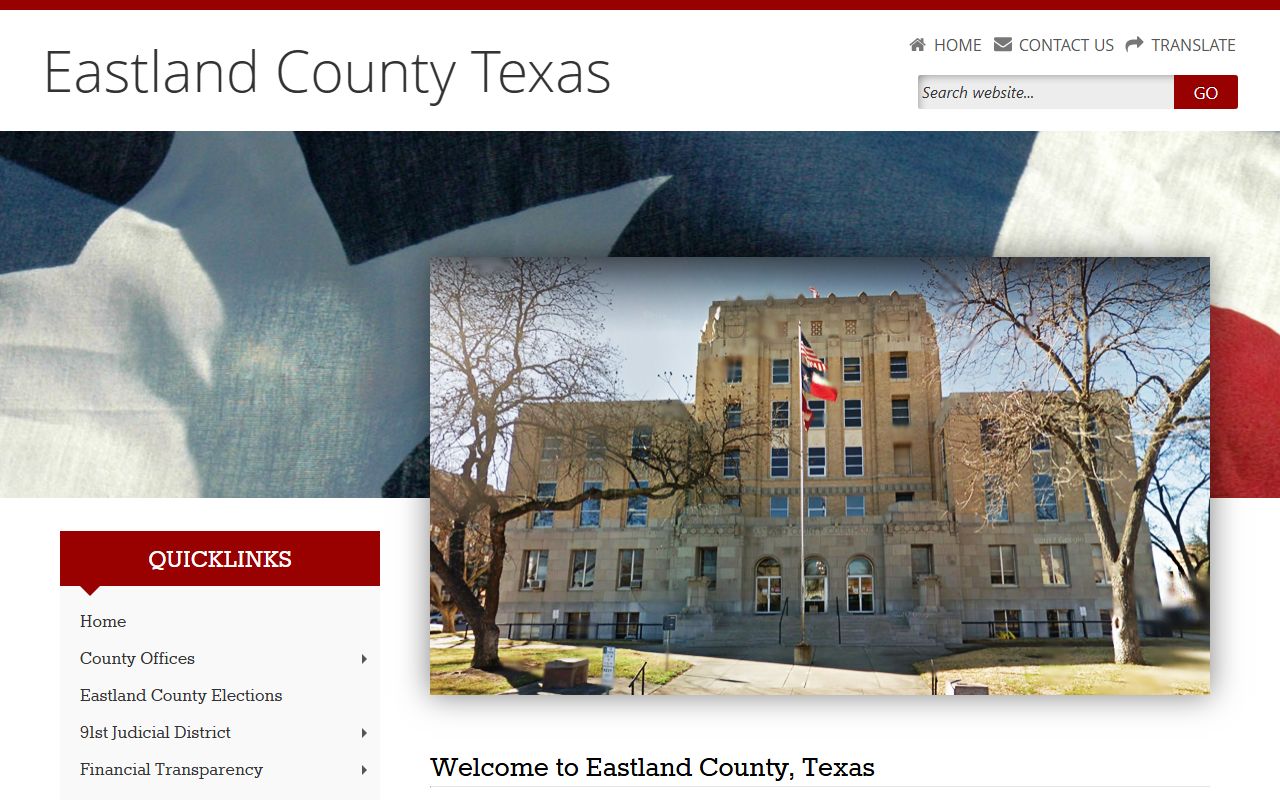 Eastland County official website dissolution of marriage records