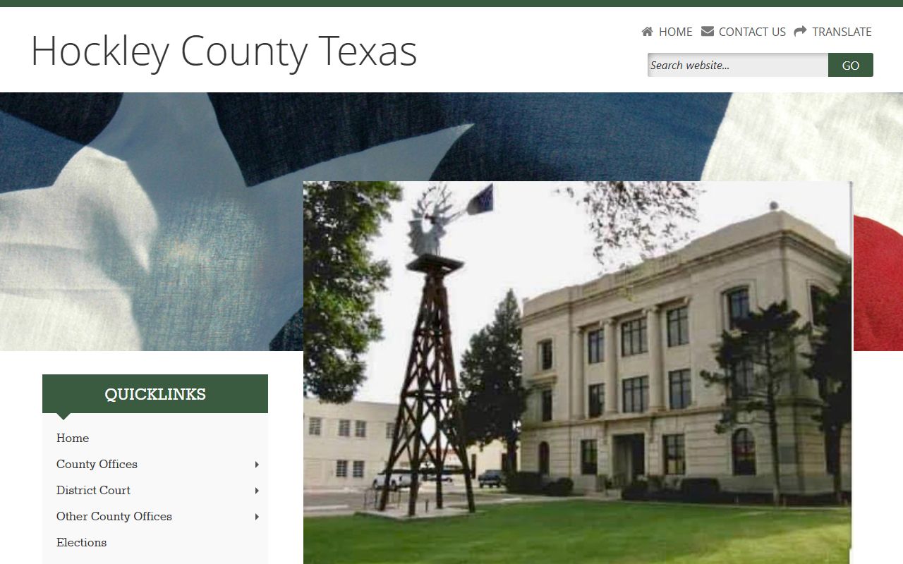 Hockley County official website for dissolution of marriage records in Levelland