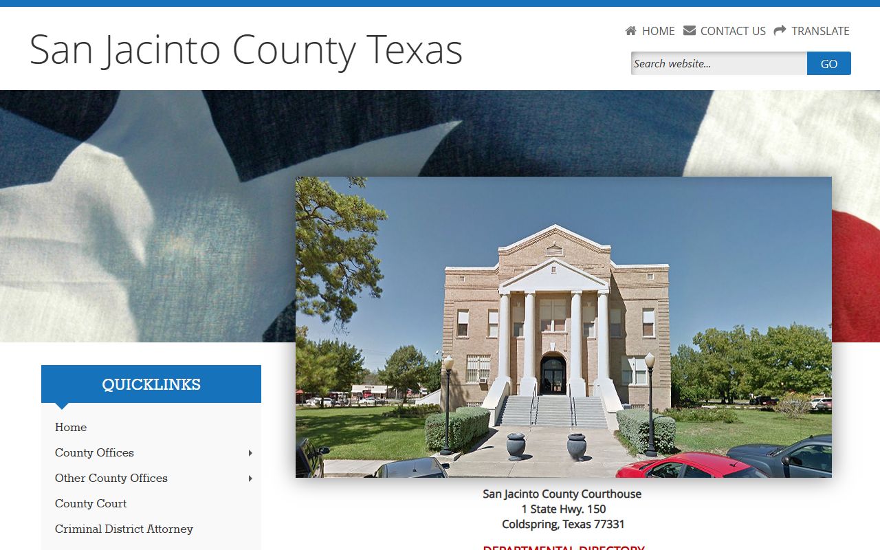 San Jacinto County Dissolution of Marriage