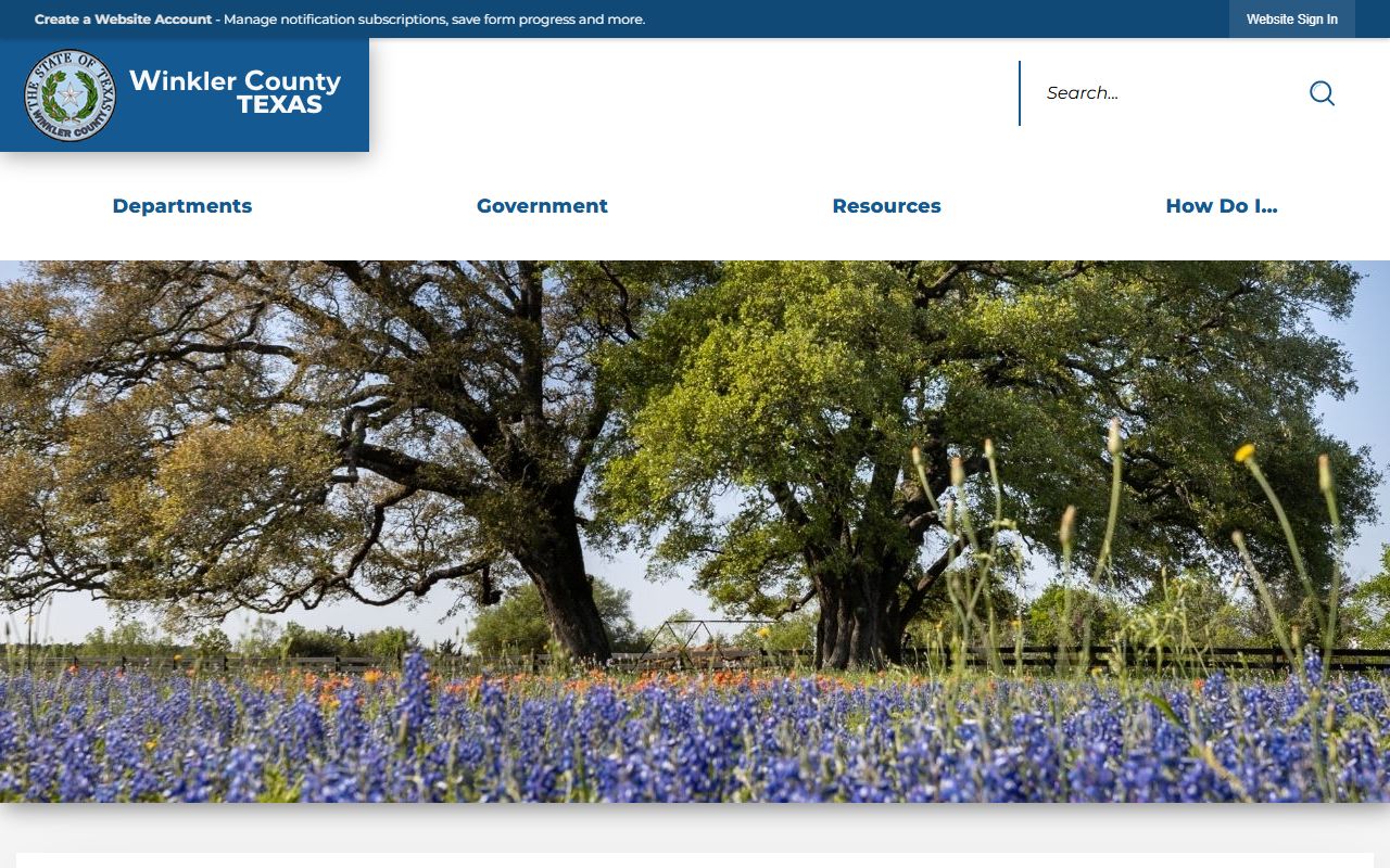 Winkler County Official Website - Dissolution of Marriage Records