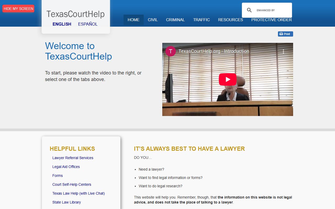 Texas Court Help resource for Cooke County dissolution of marriage filers